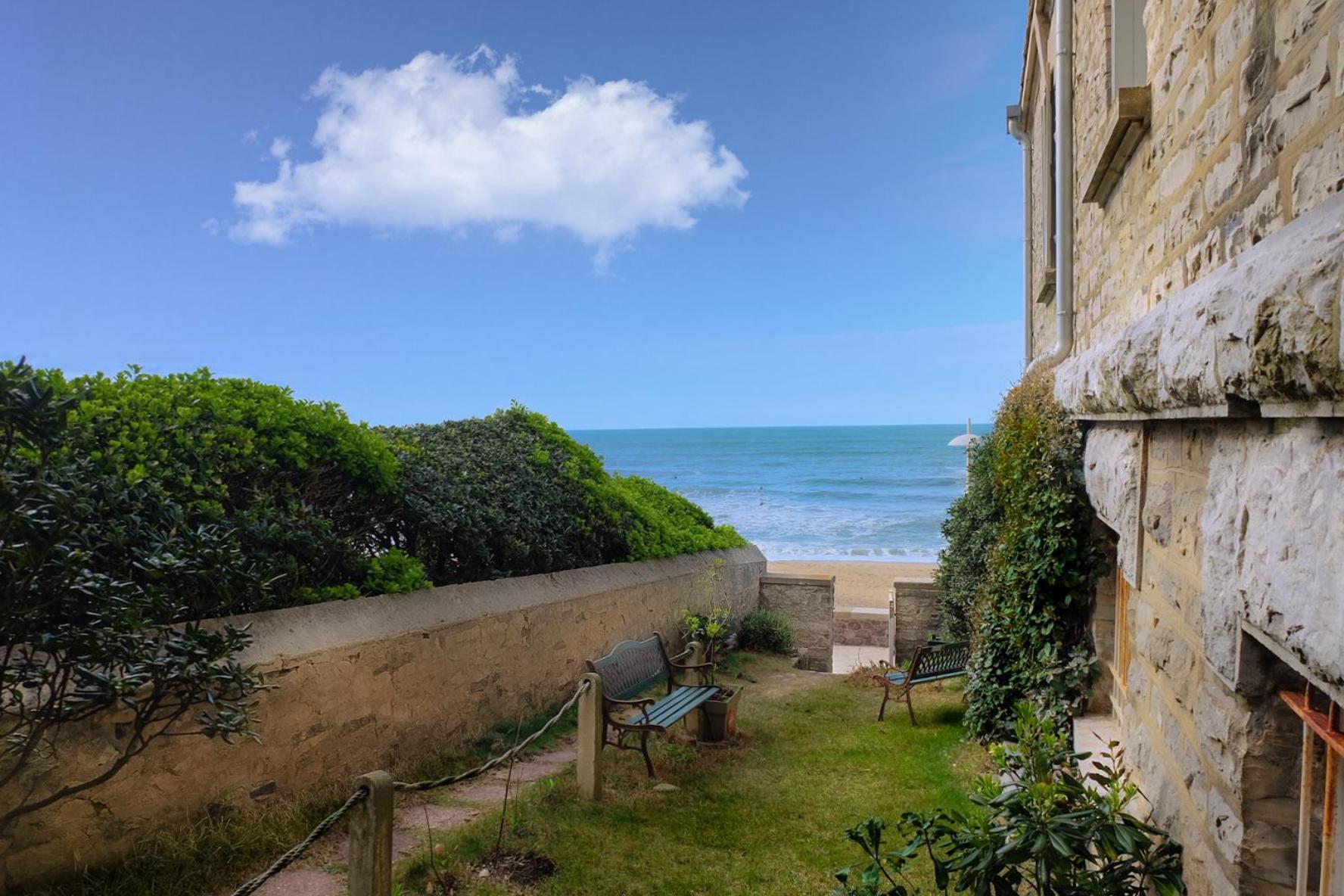 Magnifique Appartement Avec Terrasse, Parking Et Vue Sur L'Ocean Pour 5 Biarritz Exterior foto