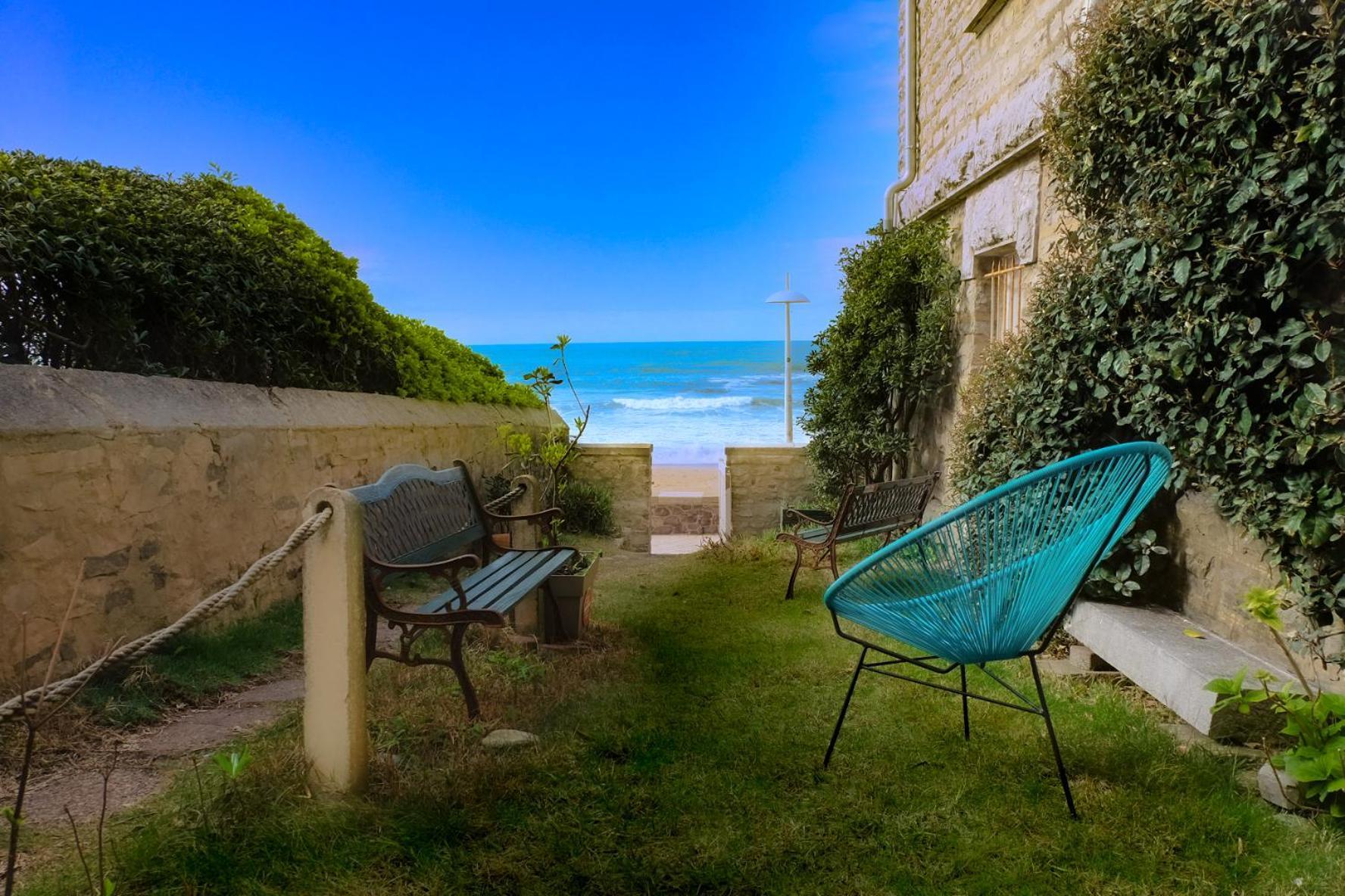 Magnifique Appartement Avec Terrasse, Parking Et Vue Sur L'Ocean Pour 5 Biarritz Exterior foto